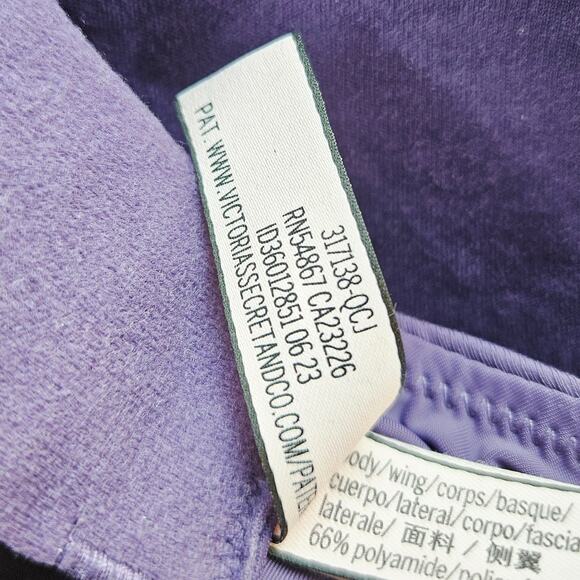 Victoria’s Secret 36DDD T-Shirt Lightly Lined Wireless Bra Lot Beige Purple - Picture 14 of 14